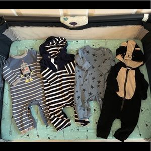 Bundle of 4 size 3-6 Rompers